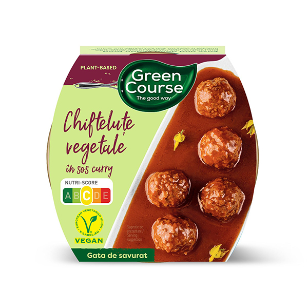 Chiftelute vegetale in sos curry Green Course (conserva) - 300 g